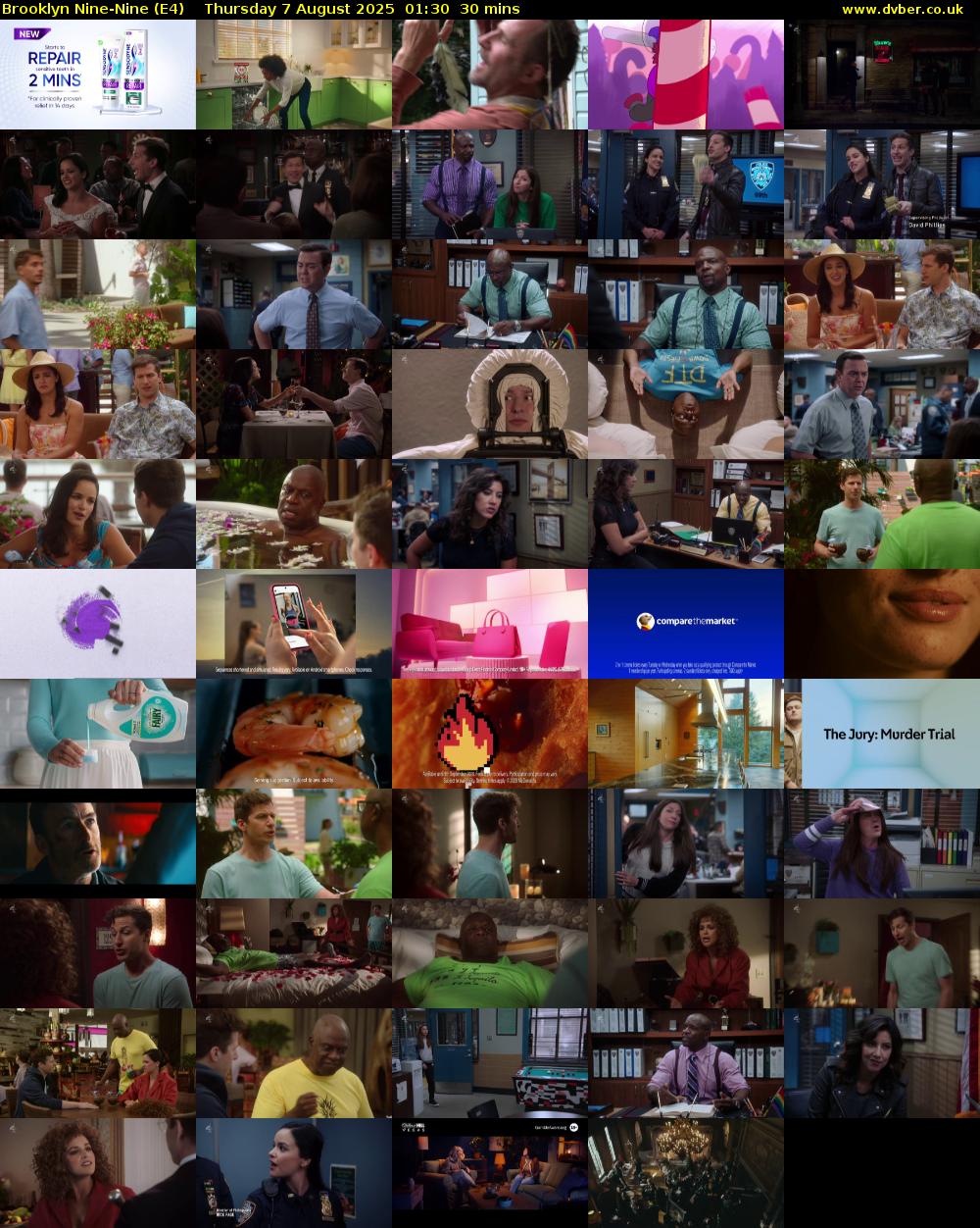 Brooklyn Nine-Nine (E4) Thursday 7 August 2025 01:30 - 02:00