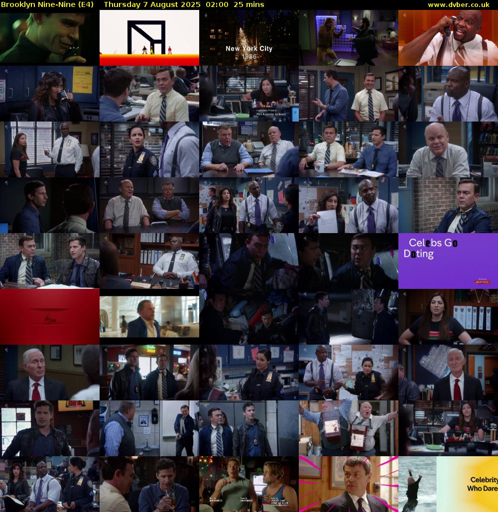 Brooklyn Nine-Nine (E4) Thursday 7 August 2025 02:00 - 02:25