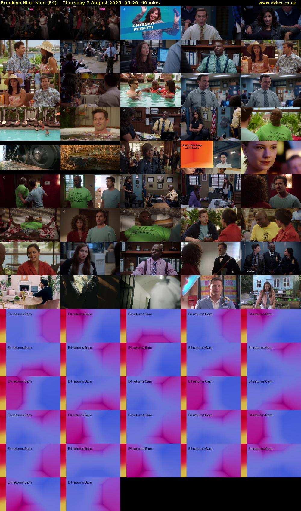 Brooklyn Nine-Nine (E4) Thursday 7 August 2025 05:20 - 06:00