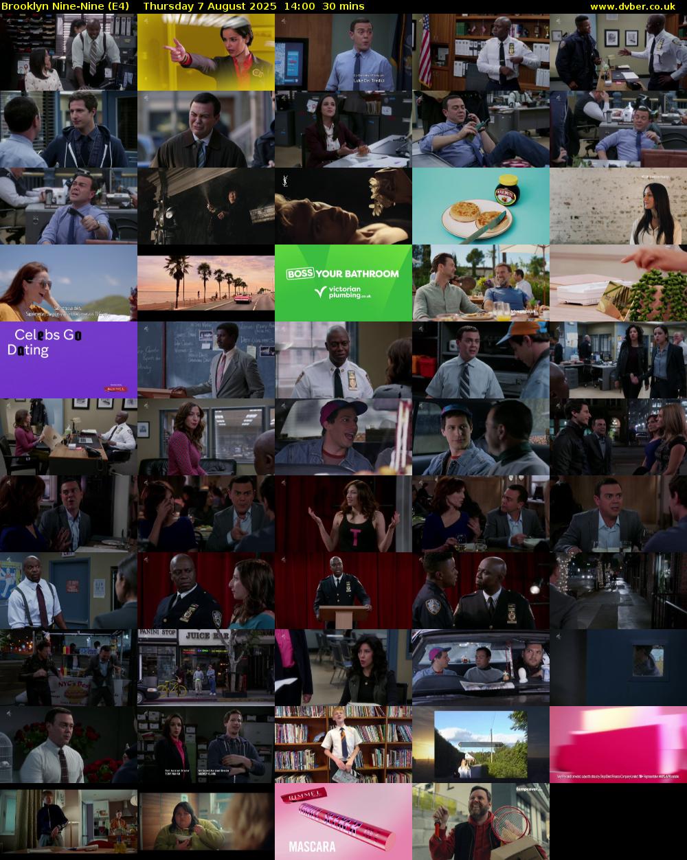 Brooklyn Nine-Nine (E4) Thursday 7 August 2025 14:00 - 14:30