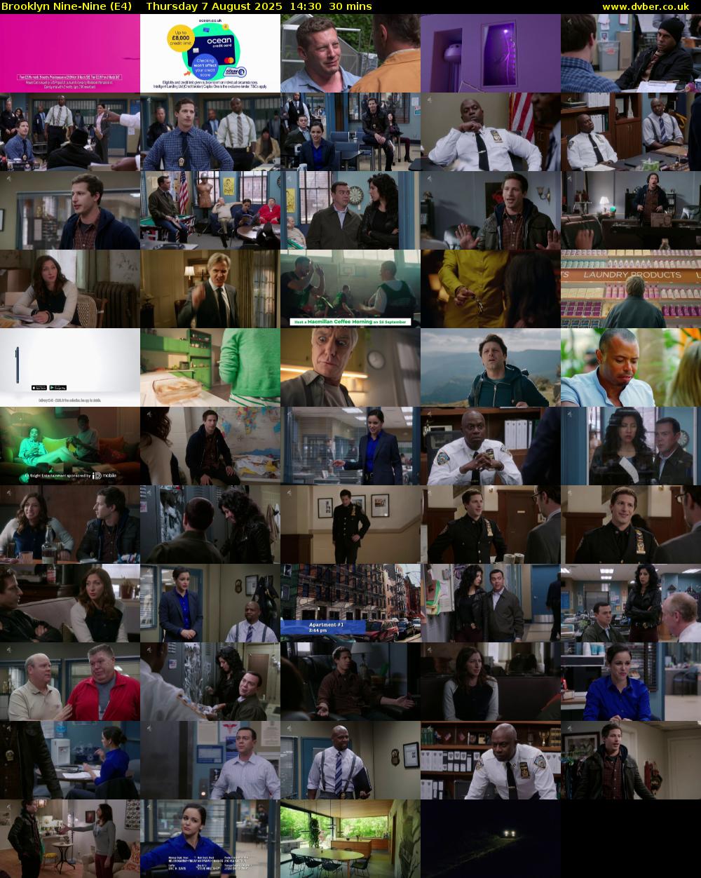 Brooklyn Nine-Nine (E4) Thursday 7 August 2025 14:30 - 15:00
