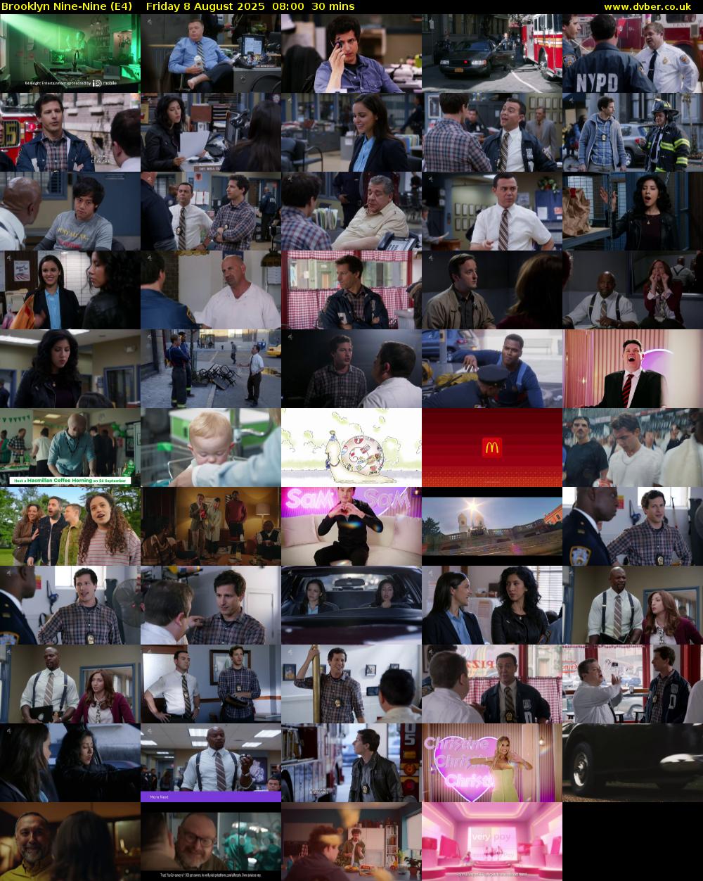 Brooklyn Nine-Nine (E4) Friday 8 August 2025 08:00 - 08:30