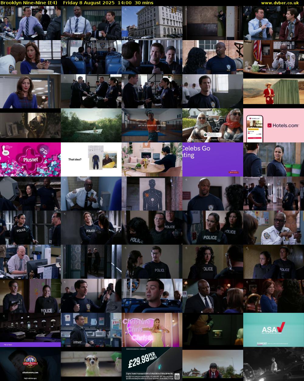 Brooklyn Nine-Nine (E4) Friday 8 August 2025 14:00 - 14:30