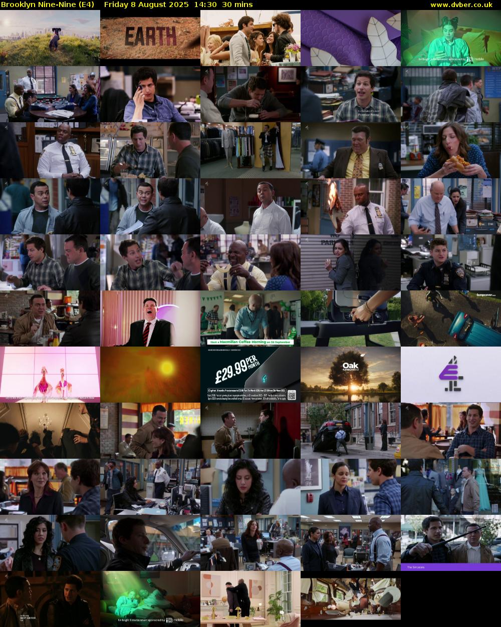 Brooklyn Nine-Nine (E4) Friday 8 August 2025 14:30 - 15:00