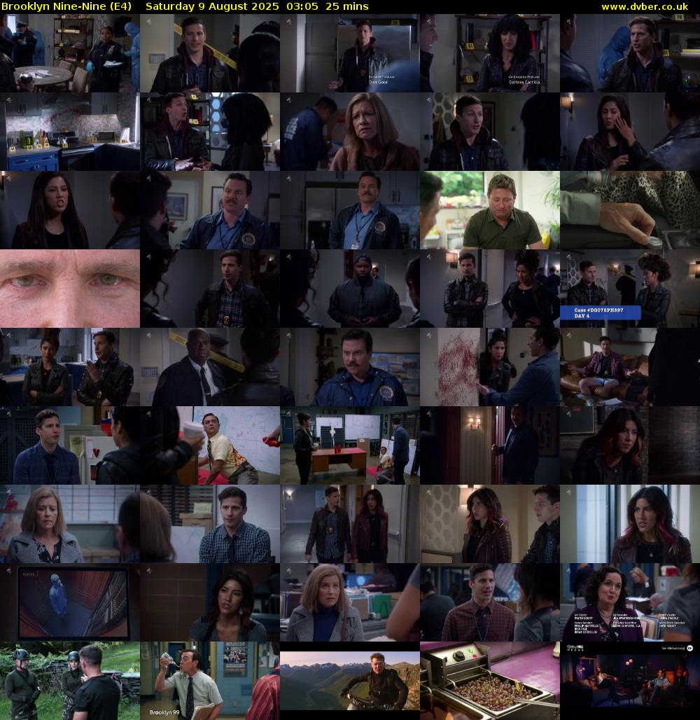 Brooklyn Nine-Nine (E4) Saturday 9 August 2025 03:05 - 03:30