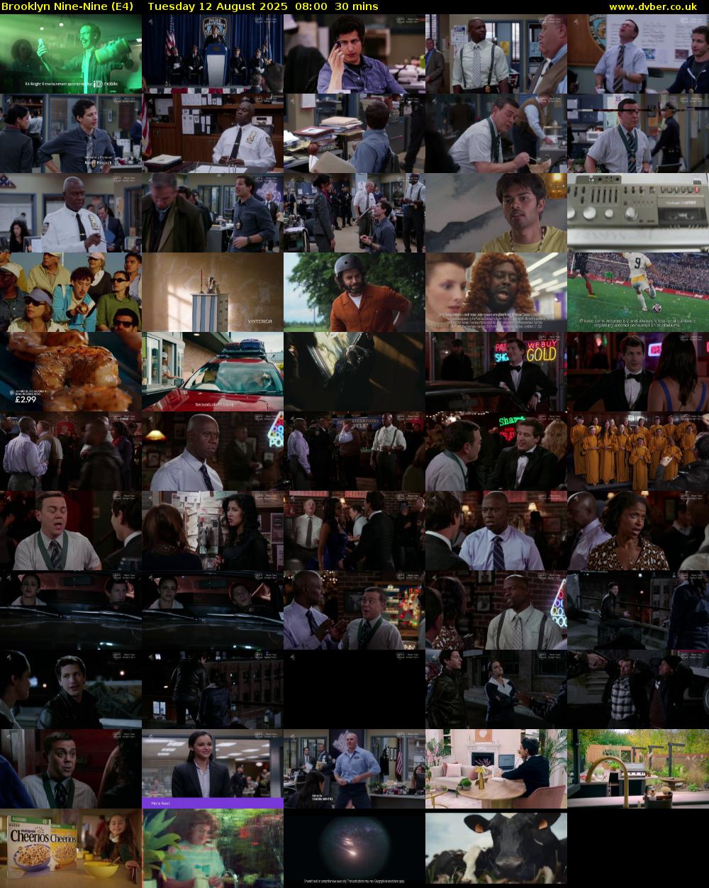 Brooklyn Nine-Nine (E4) Tuesday 12 August 2025 08:00 - 08:30