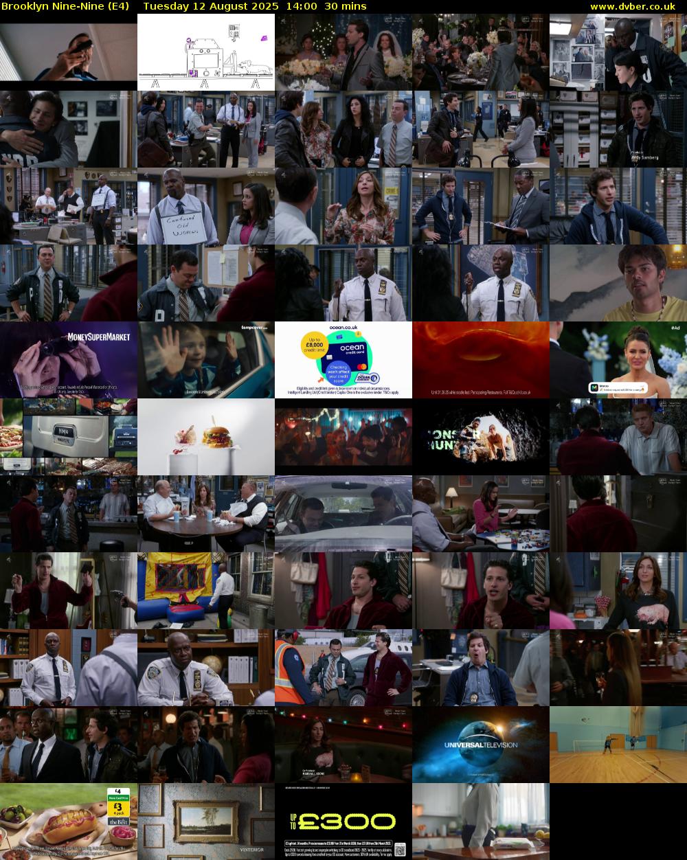 Brooklyn Nine-Nine (E4) Tuesday 12 August 2025 14:00 - 14:30