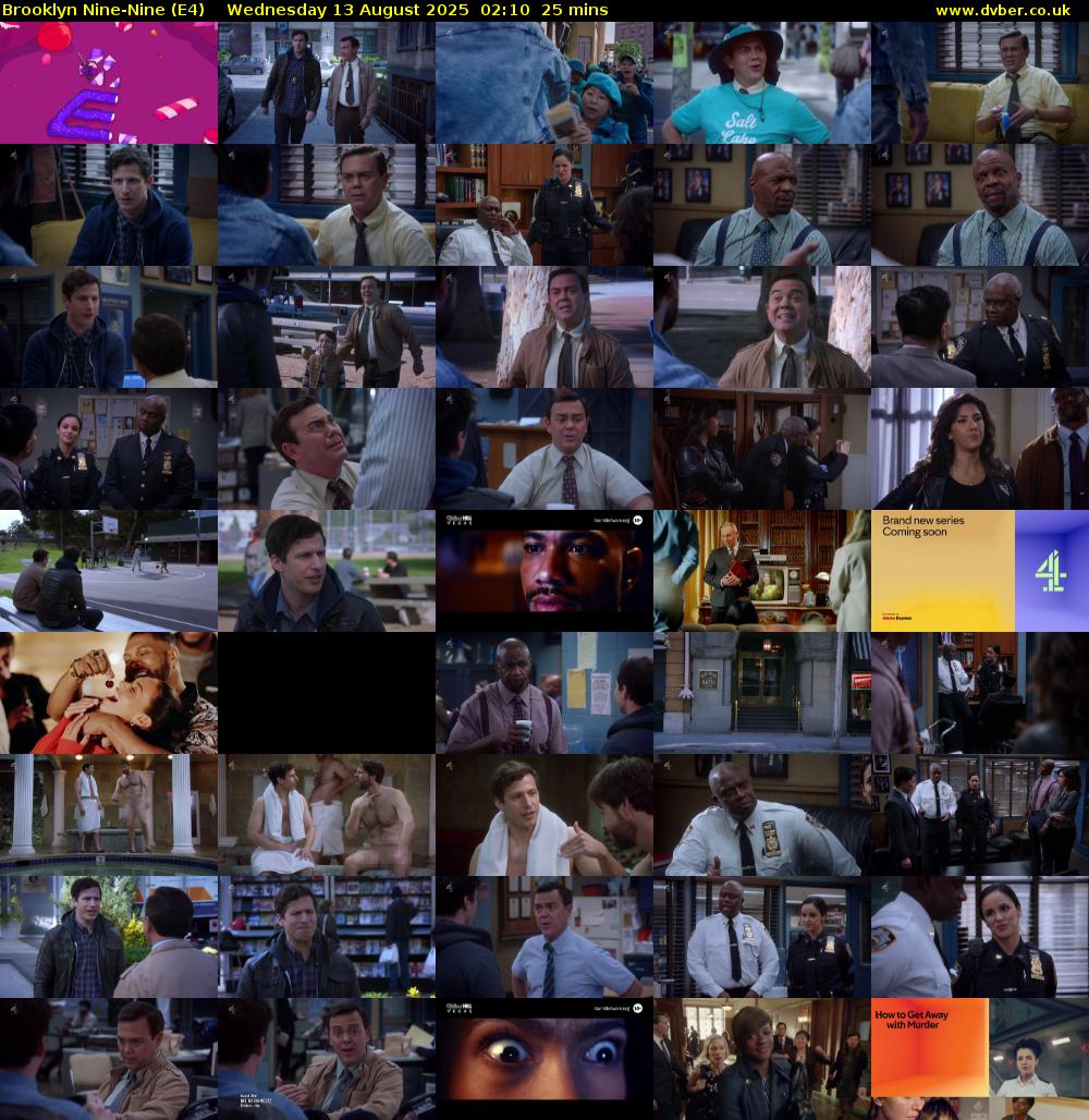 Brooklyn Nine-Nine (E4) Wednesday 13 August 2025 02:10 - 02:35