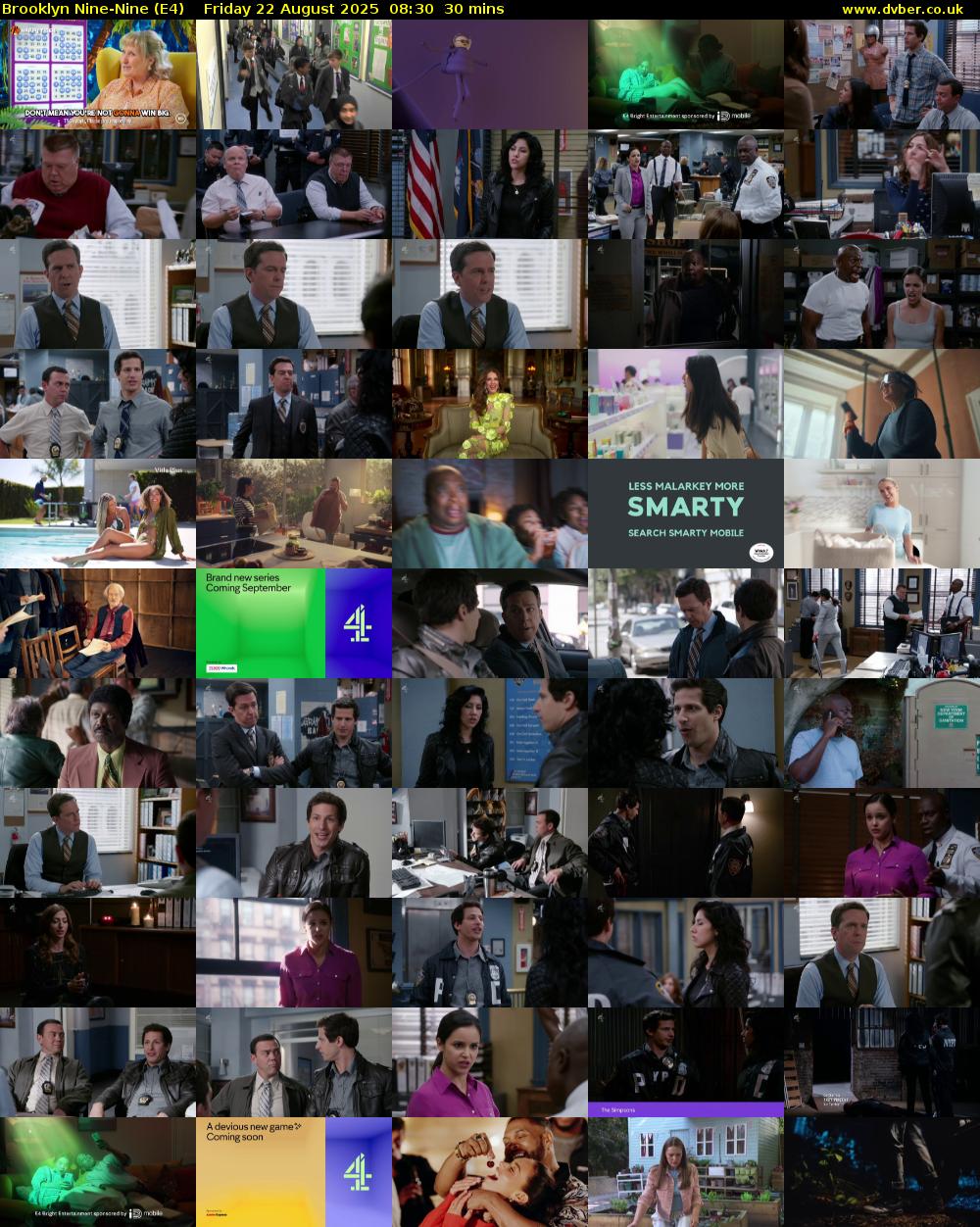 Brooklyn Nine-Nine (E4) Friday 22 August 2025 08:30 - 09:00