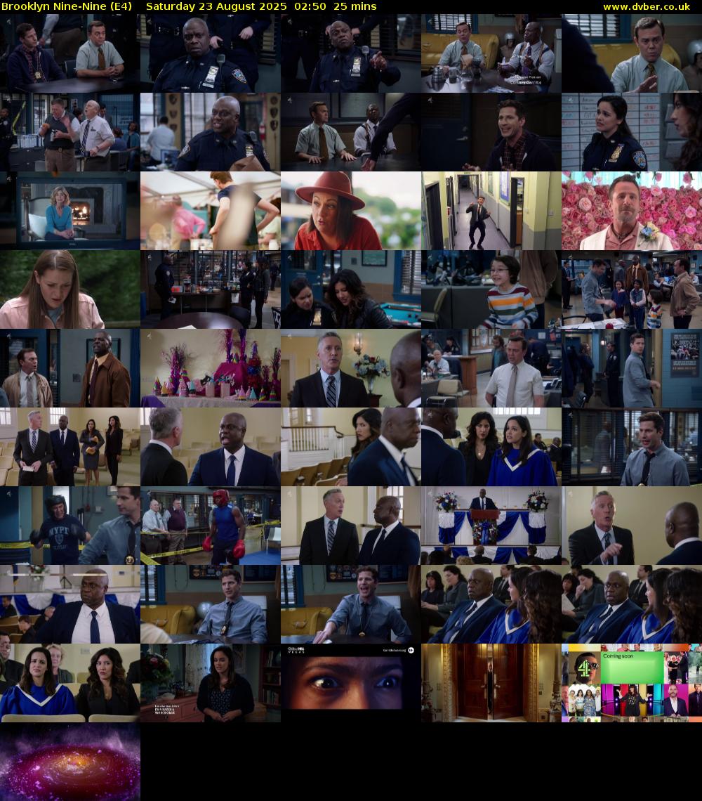 Brooklyn Nine-Nine (E4) Saturday 23 August 2025 02:50 - 03:15
