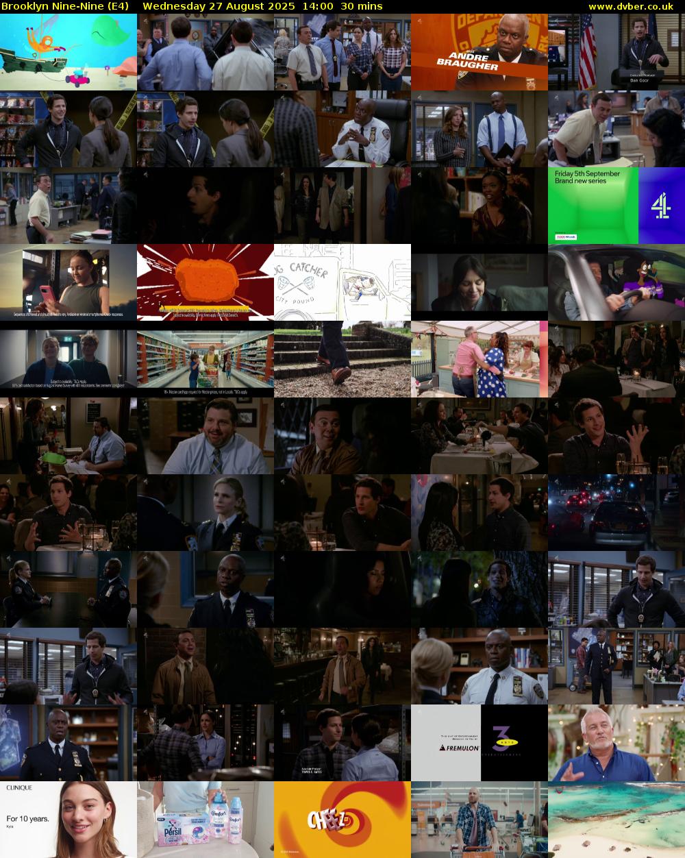 Brooklyn Nine-Nine (E4) Wednesday 27 August 2025 14:00 - 14:30