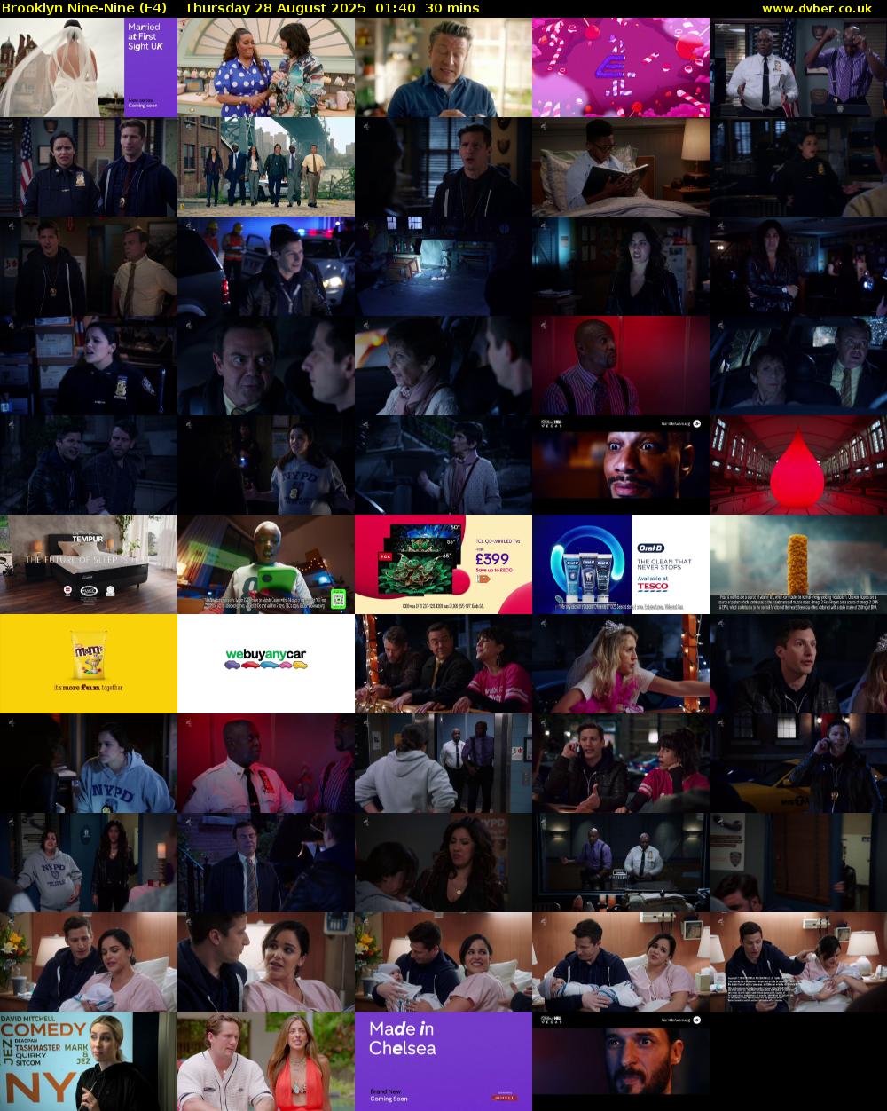 Brooklyn Nine-Nine (E4) Thursday 28 August 2025 01:40 - 02:10