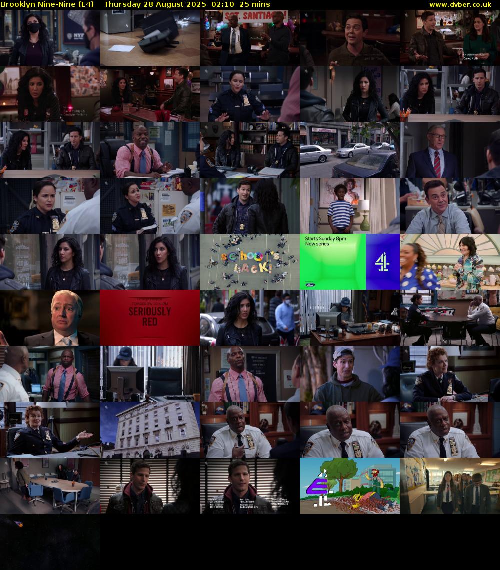 Brooklyn Nine-Nine (E4) Thursday 28 August 2025 02:10 - 02:35