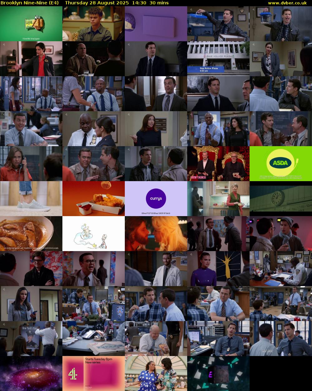 Brooklyn Nine-Nine (E4) Thursday 28 August 2025 14:30 - 15:00