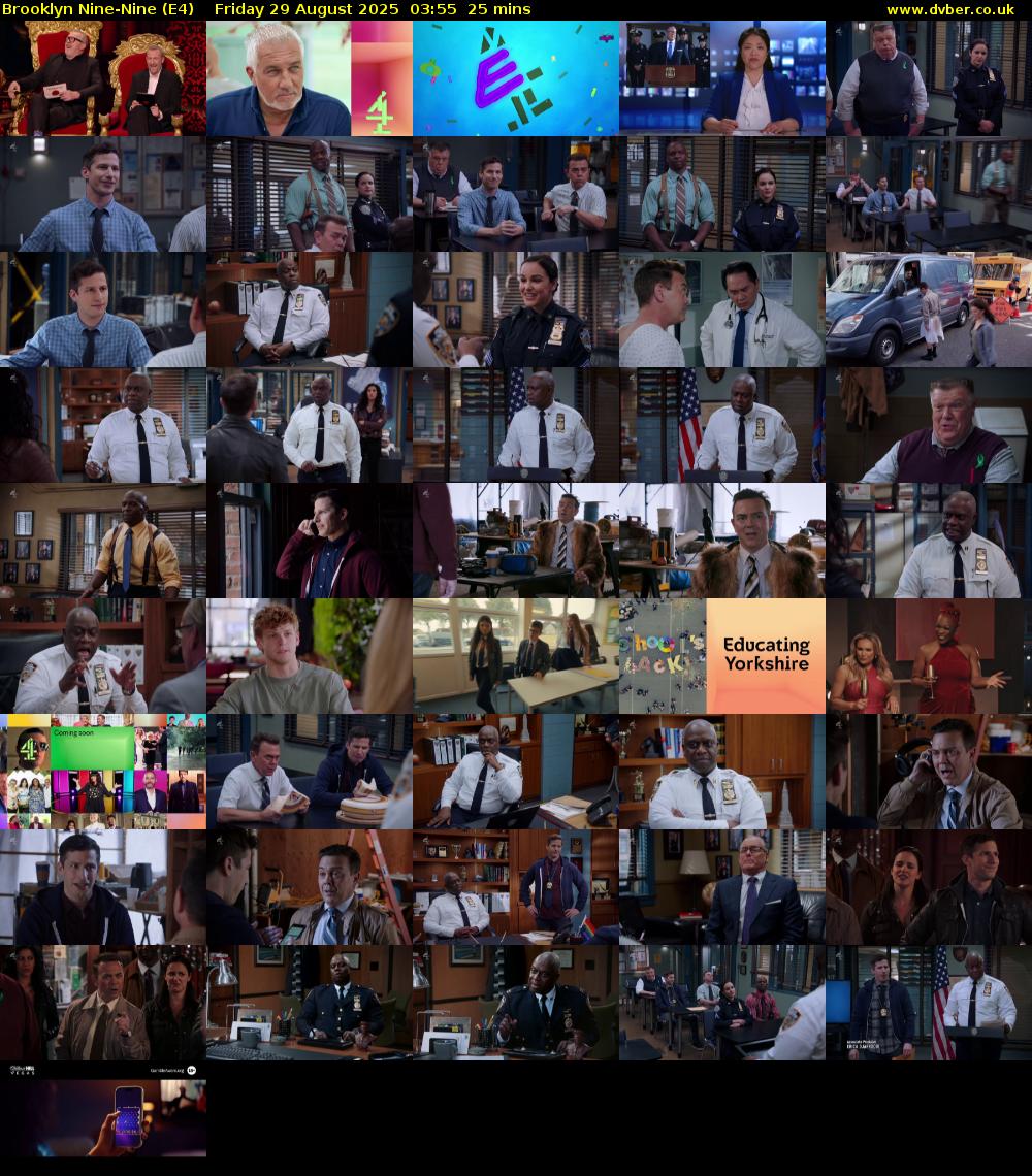 Brooklyn Nine-Nine (E4) Friday 29 August 2025 03:55 - 04:20