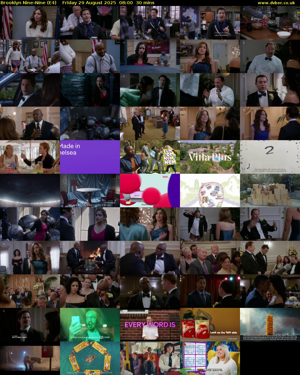 Brooklyn Nine-Nine (E4) Friday 29 August 2025 08:00 - 08:30