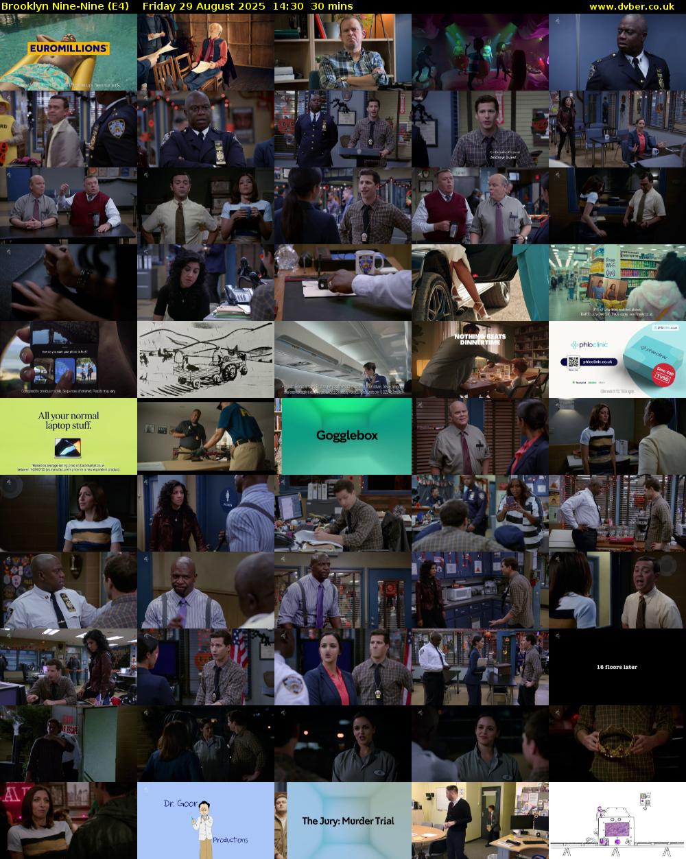 Brooklyn Nine-Nine (E4) Friday 29 August 2025 14:30 - 15:00