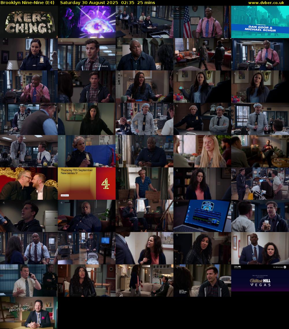Brooklyn Nine-Nine (E4) Saturday 30 August 2025 02:35 - 03:00