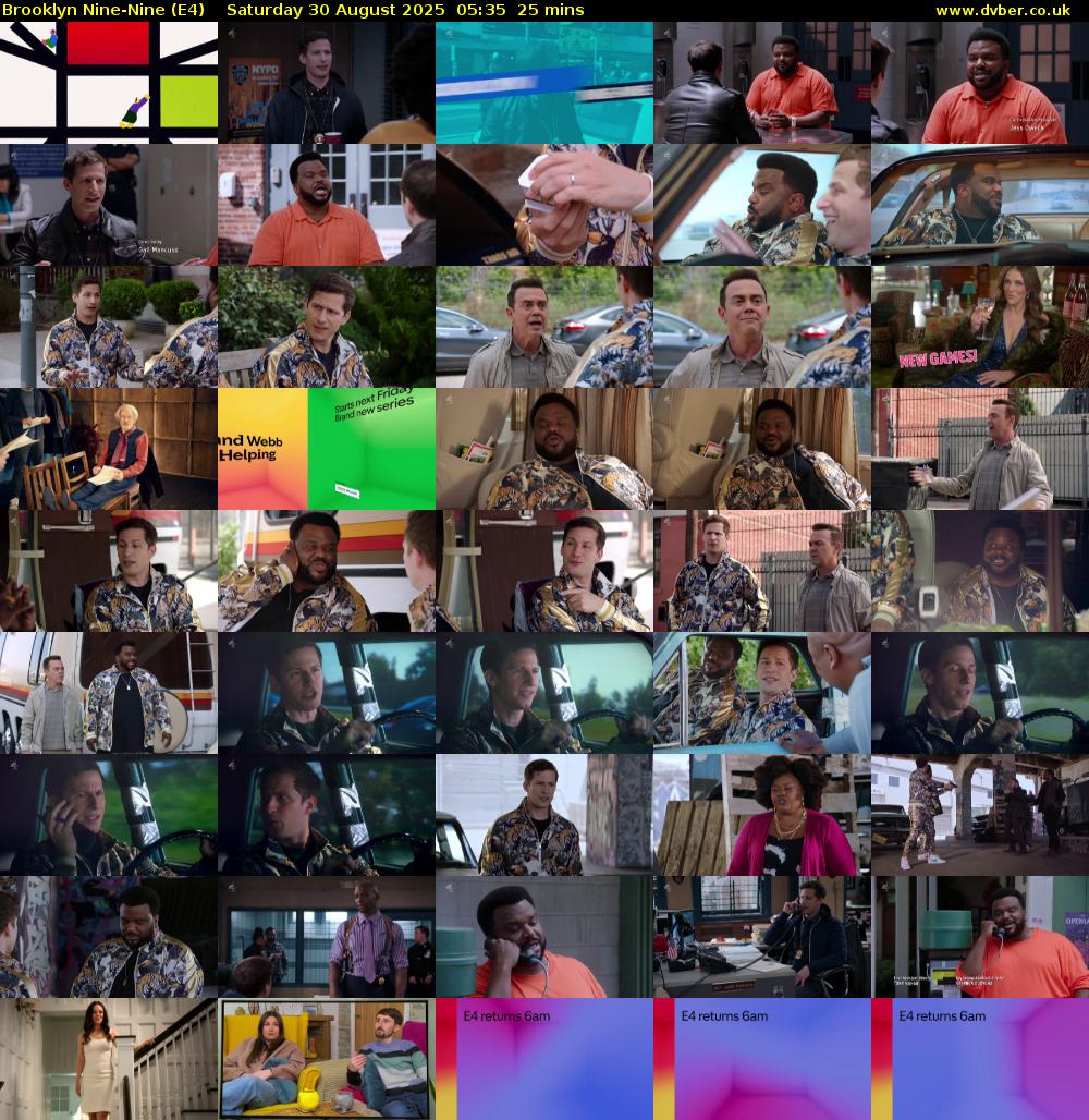 Brooklyn Nine-Nine (E4) Saturday 30 August 2025 05:35 - 06:00