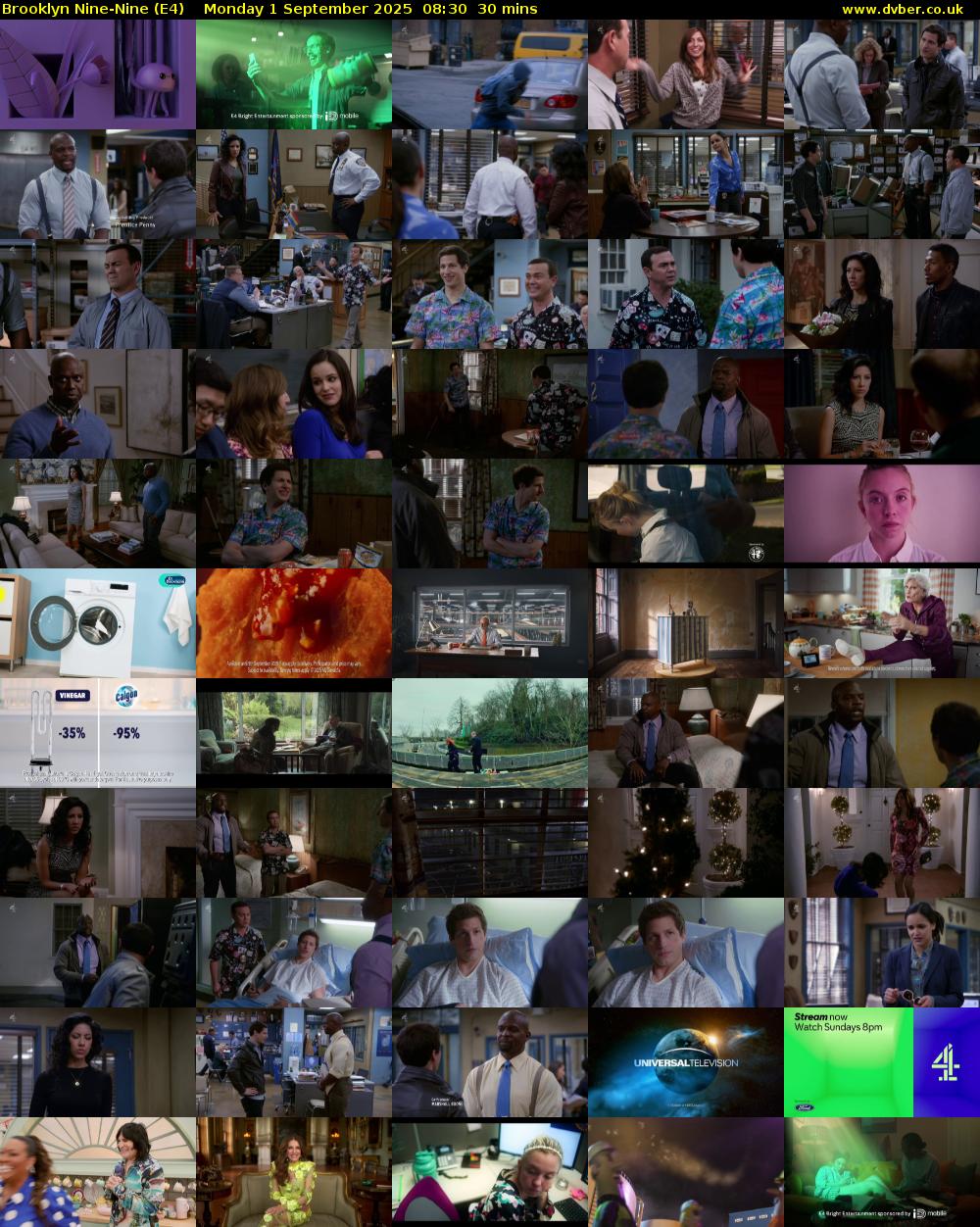 Brooklyn Nine-Nine (E4) Monday 1 September 2025 08:30 - 09:00