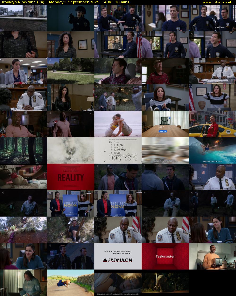 Brooklyn Nine-Nine (E4) Monday 1 September 2025 14:00 - 14:30
