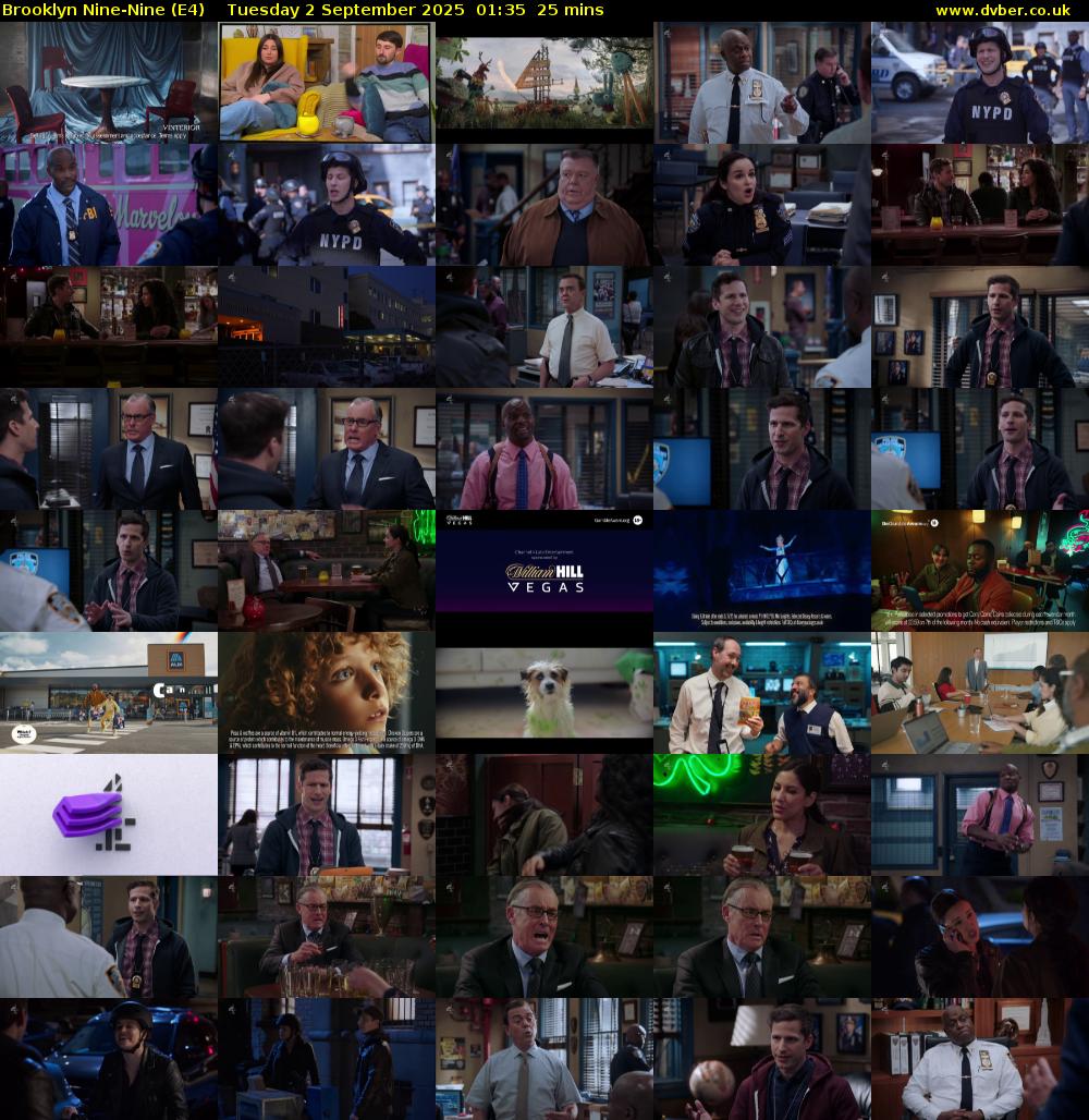 Brooklyn Nine-Nine (E4) Tuesday 2 September 2025 01:35 - 02:00