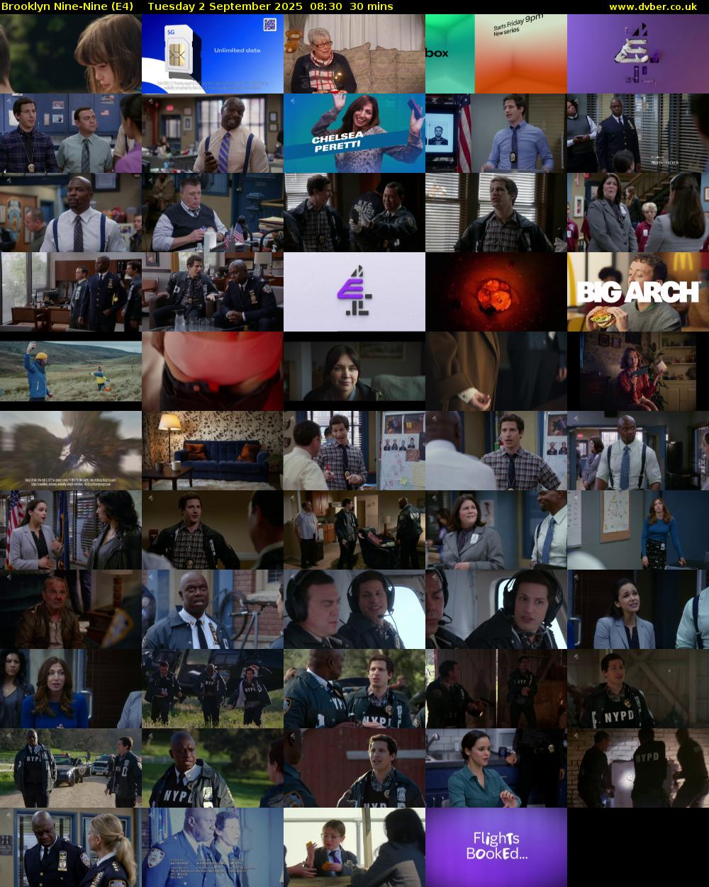 Brooklyn Nine-Nine (E4) Tuesday 2 September 2025 08:30 - 09:00