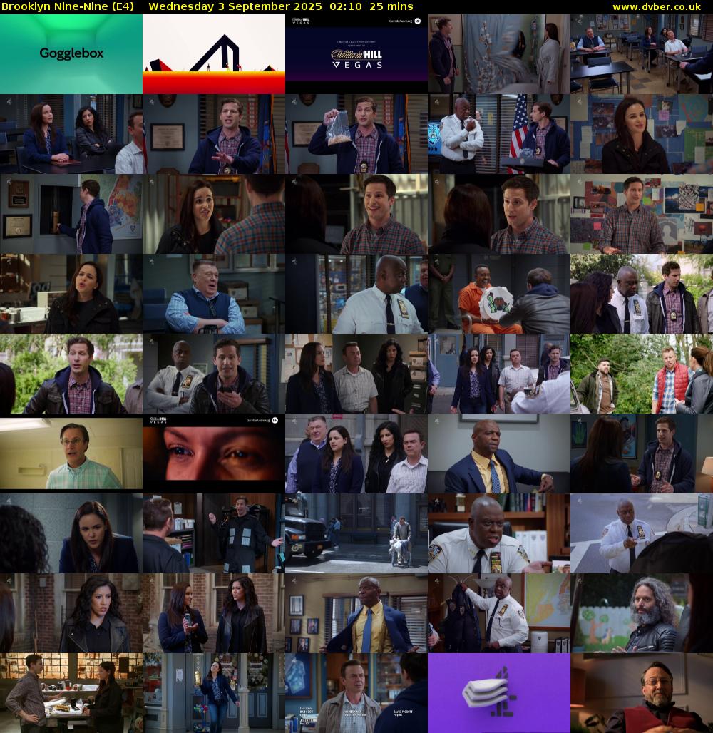 Brooklyn Nine-Nine (E4) Wednesday 3 September 2025 02:10 - 02:35