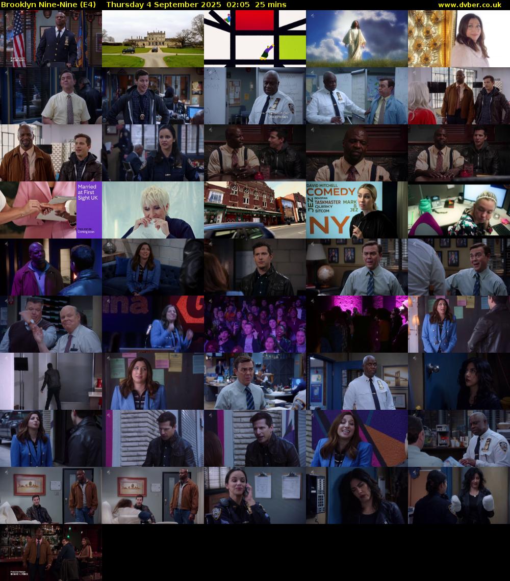 Brooklyn Nine-Nine (E4) Thursday 4 September 2025 02:05 - 02:30