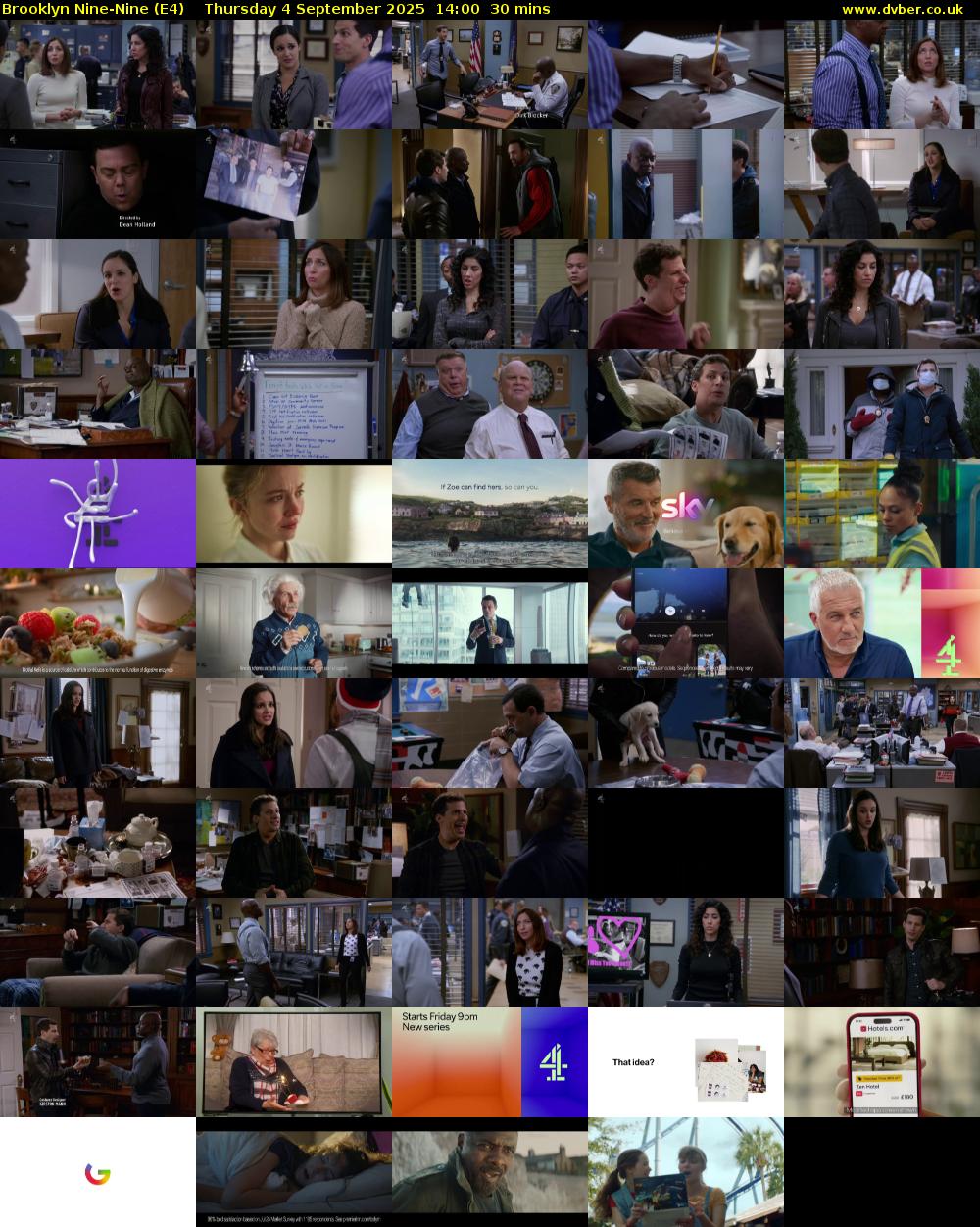 Brooklyn Nine-Nine (E4) Thursday 4 September 2025 14:00 - 14:30