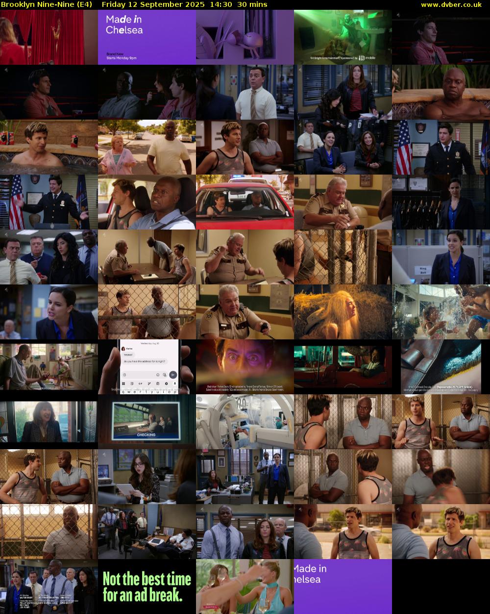 Brooklyn Nine-Nine (E4) Friday 12 September 2025 14:30 - 15:00