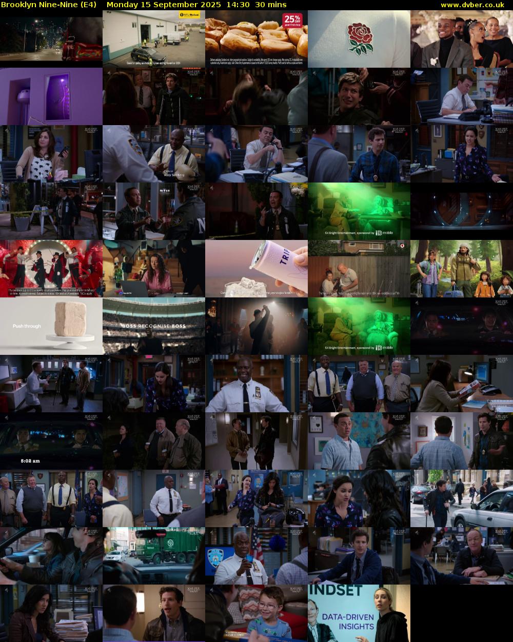 Brooklyn Nine-Nine (E4) Monday 15 September 2025 14:30 - 15:00