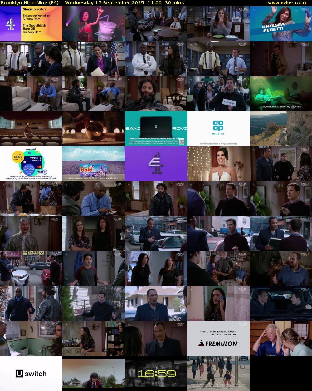 Brooklyn Nine-Nine (E4) Wednesday 17 September 2025 14:00 - 14:30