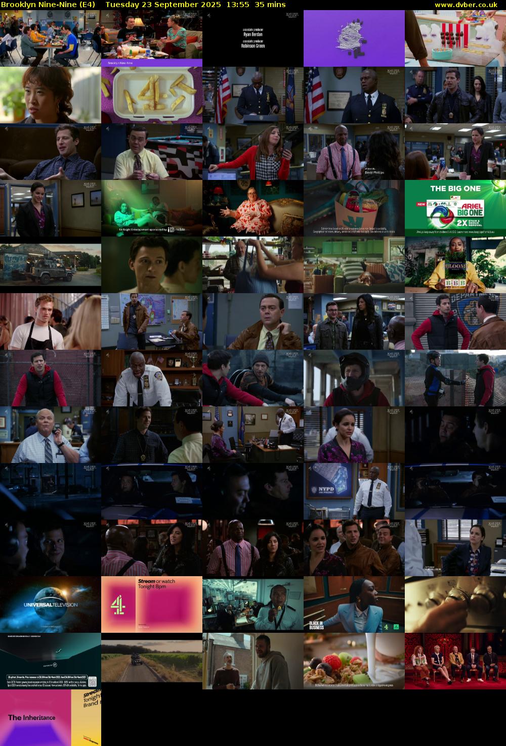 Brooklyn Nine-Nine (E4) Tuesday 23 September 2025 13:55 - 14:30
