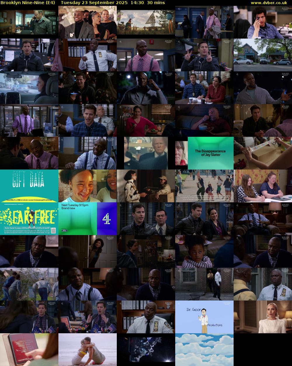 Brooklyn Nine-Nine (E4) Tuesday 23 September 2025 14:30 - 15:00
