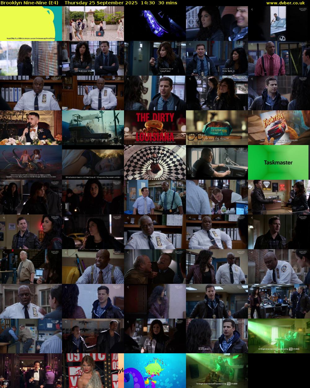 Brooklyn Nine-Nine (E4) Thursday 25 September 2025 14:30 - 15:00
