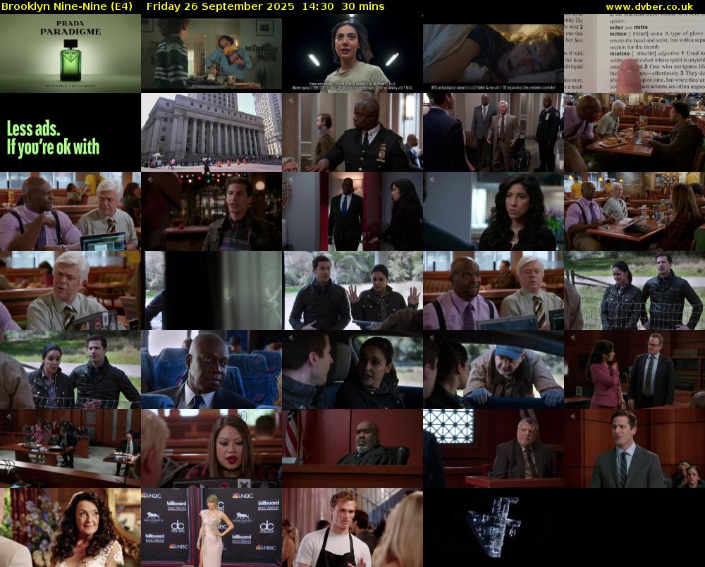 Brooklyn Nine-Nine (E4) Friday 26 September 2025 14:30 - 15:00