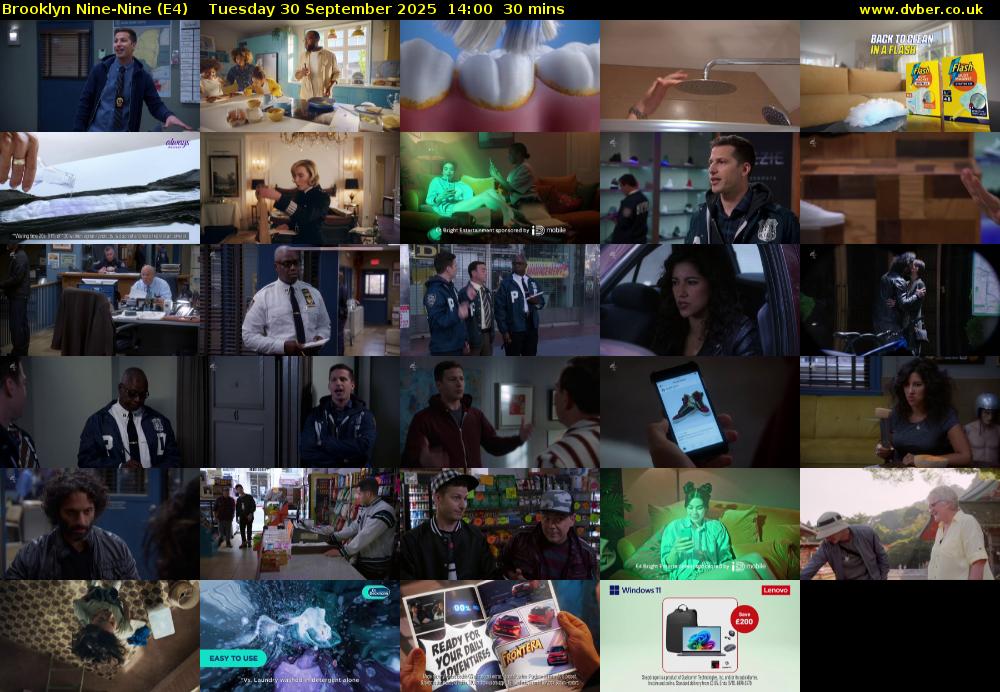 Brooklyn Nine-Nine (E4) Tuesday 30 September 2025 14:00 - 14:30