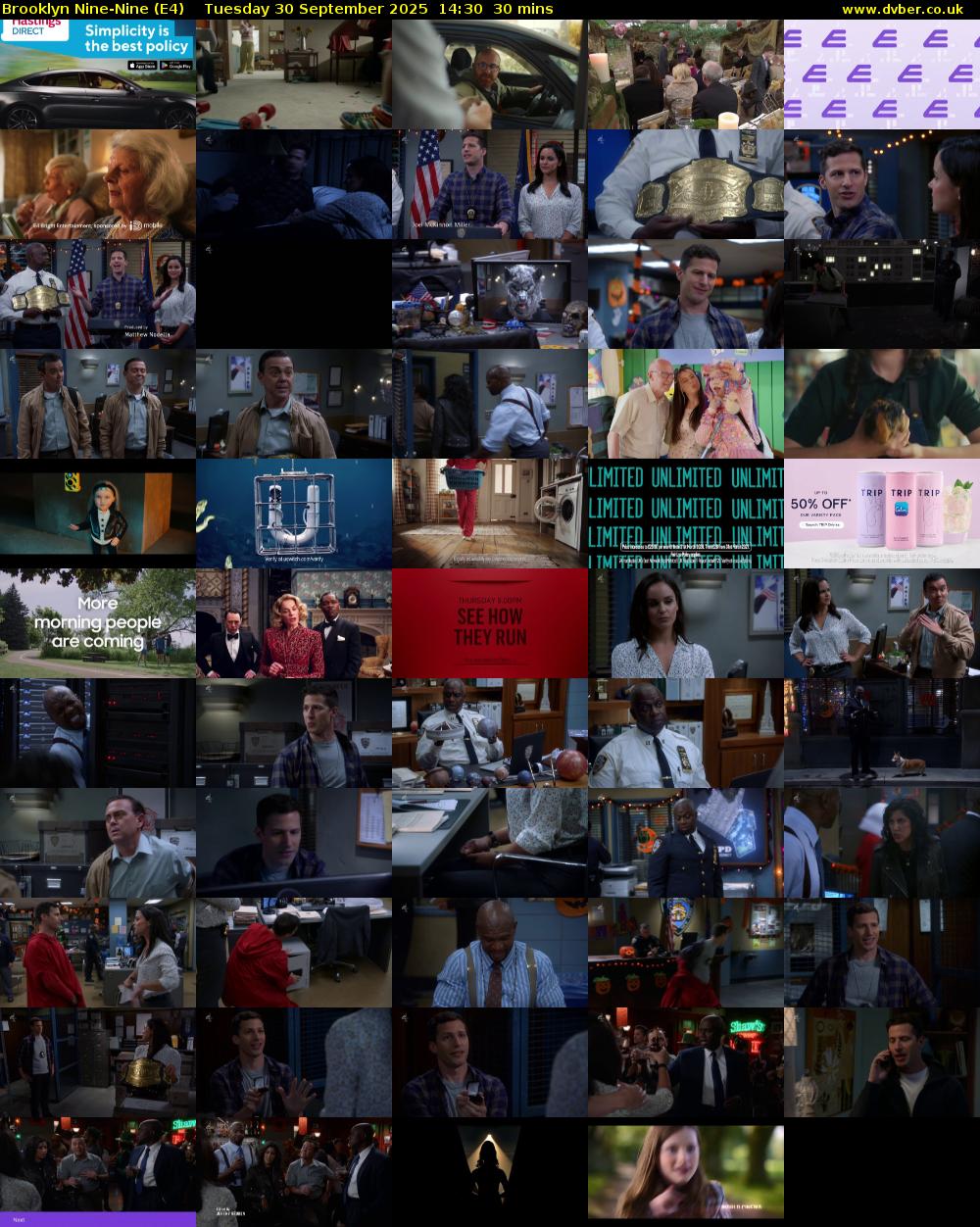 Brooklyn Nine-Nine (E4) Tuesday 30 September 2025 14:30 - 15:00