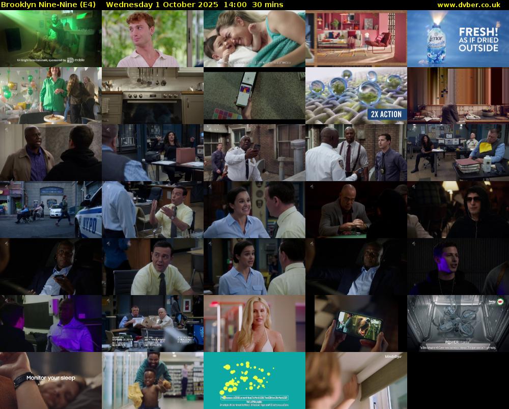 Brooklyn Nine-Nine (E4) Wednesday 1 October 2025 14:00 - 14:30