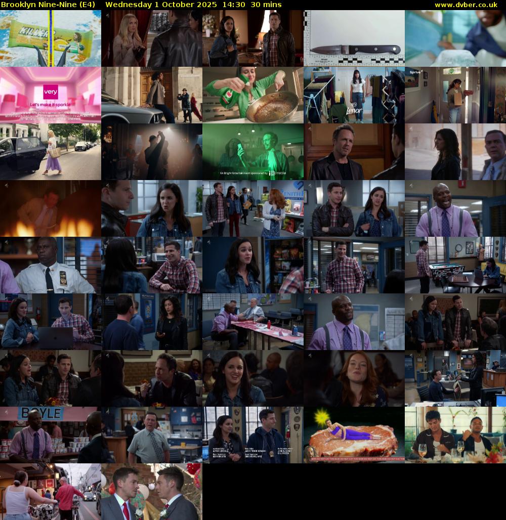 Brooklyn Nine-Nine (E4) Wednesday 1 October 2025 14:30 - 15:00