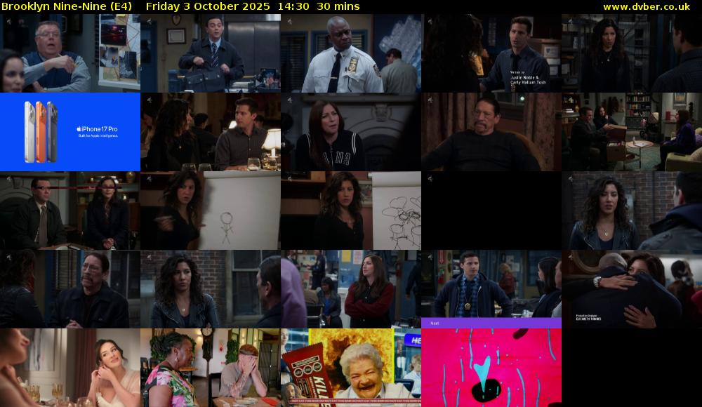 Brooklyn Nine-Nine (E4) Friday 3 October 2025 14:30 - 15:00