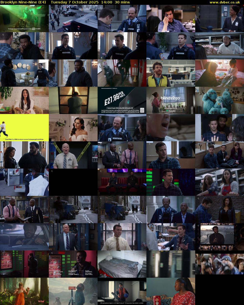 Brooklyn Nine-Nine (E4) Tuesday 7 October 2025 14:00 - 14:30