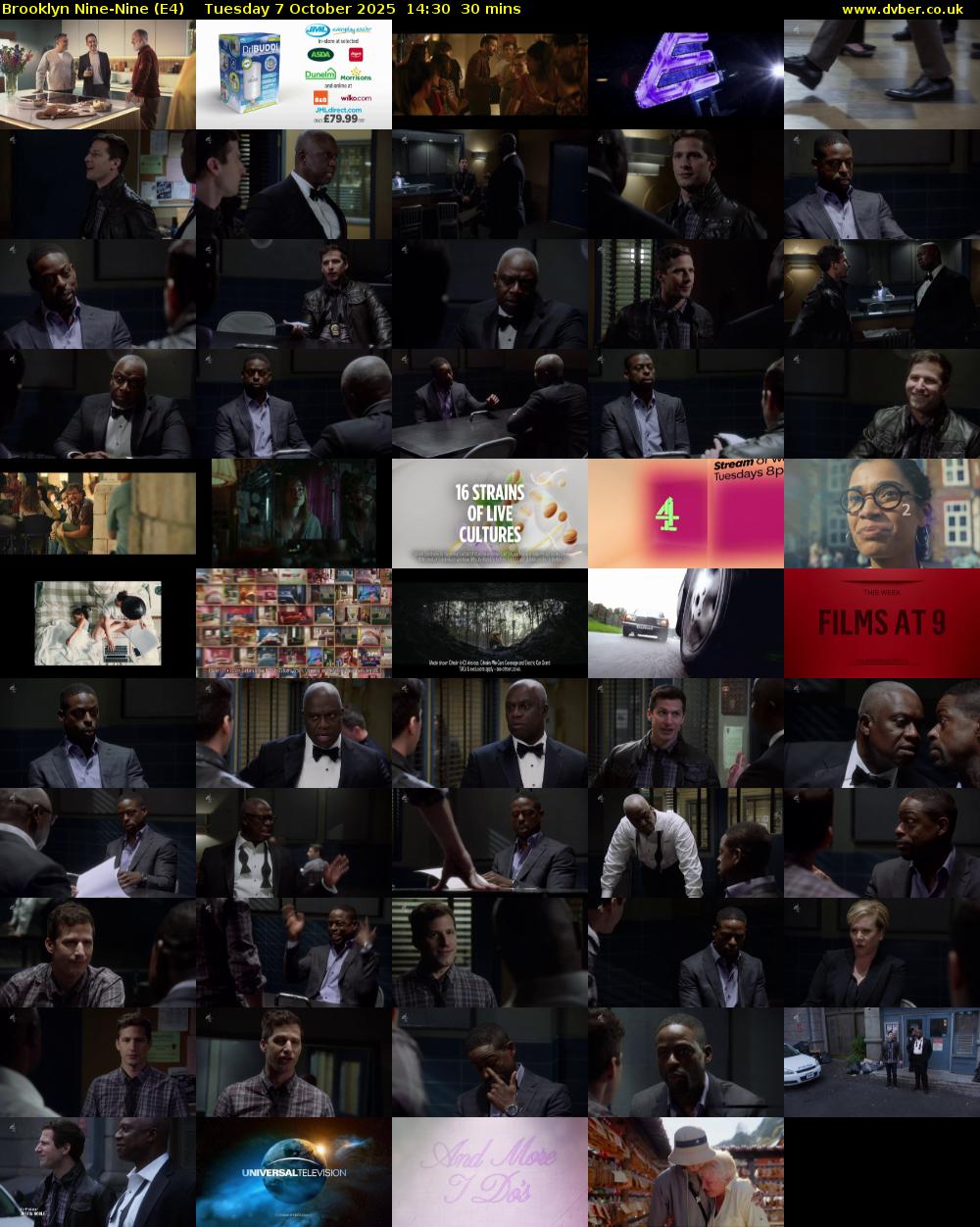 Brooklyn Nine-Nine (E4) Tuesday 7 October 2025 14:30 - 15:00