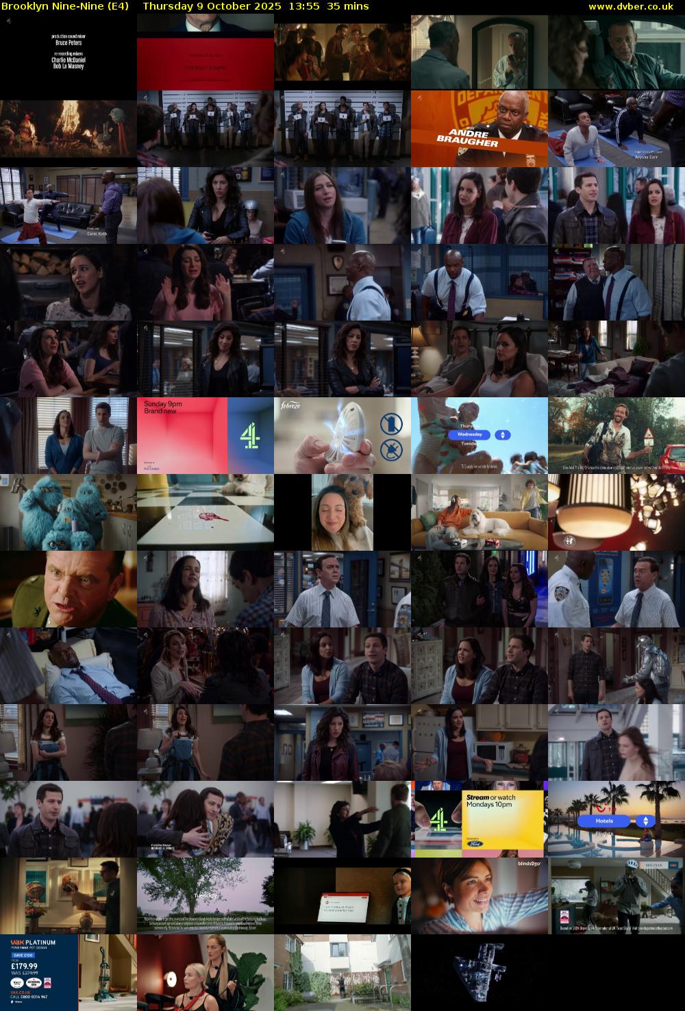 Brooklyn Nine-Nine (E4) Thursday 9 October 2025 13:55 - 14:30