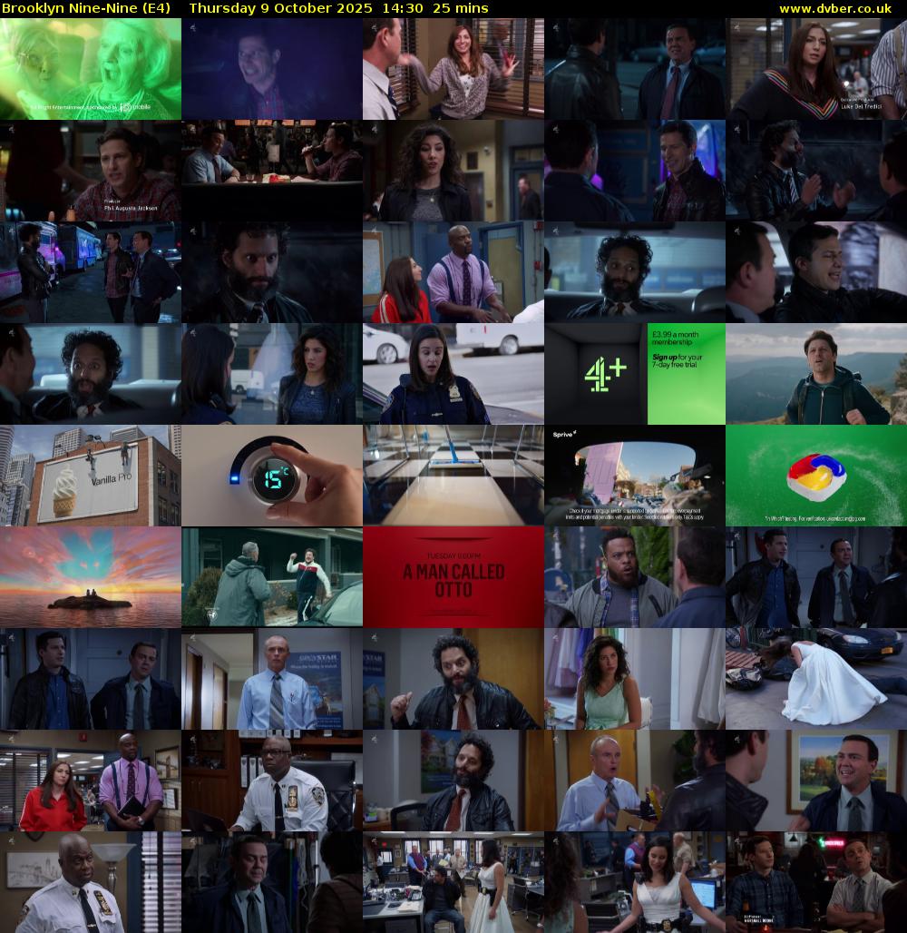 Brooklyn Nine-Nine (E4) Thursday 9 October 2025 14:30 - 14:55