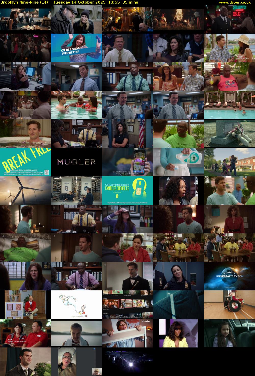 Brooklyn Nine-Nine (E4) Tuesday 14 October 2025 13:55 - 14:30