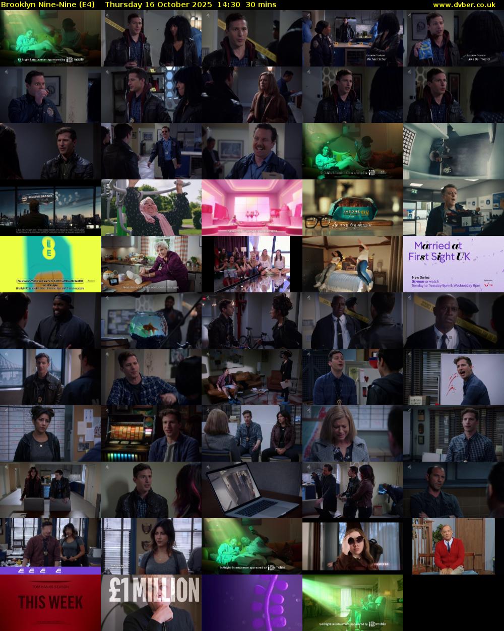 Brooklyn Nine-Nine (E4) Thursday 16 October 2025 14:30 - 15:00