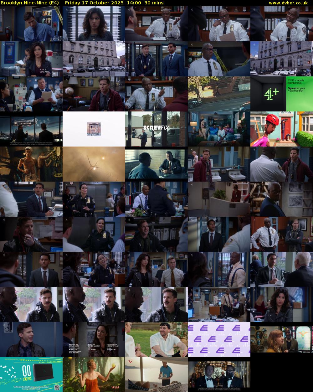 Brooklyn Nine-Nine (E4) Friday 17 October 2025 14:00 - 14:30