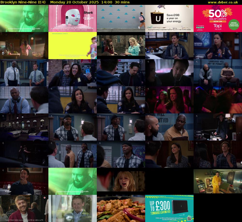 Brooklyn Nine-Nine (E4) Monday 20 October 2025 14:00 - 14:30